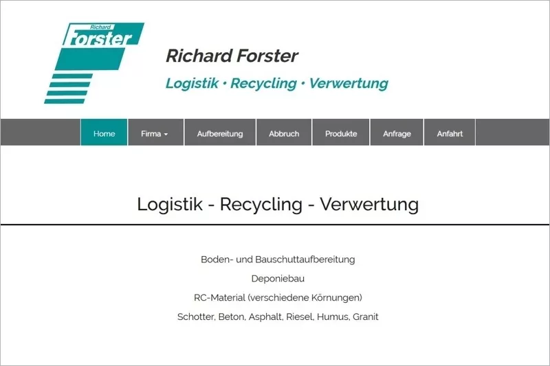 Richard Forster Logistik-Recycling-Verwertung